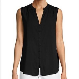 Saks Fifth Avenue high-low sleeveless shirt